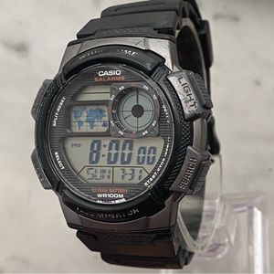 Casio Digital AE-1000W Mens Black Resin Watch